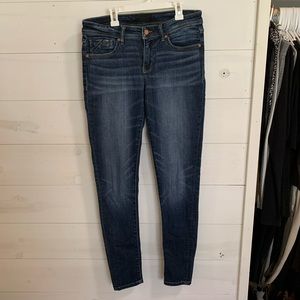 Women Buckle Black skinny jeans